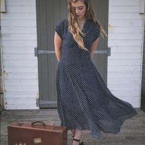 ModCloth Eucalyptus Evie Hitch Hem Black white XS